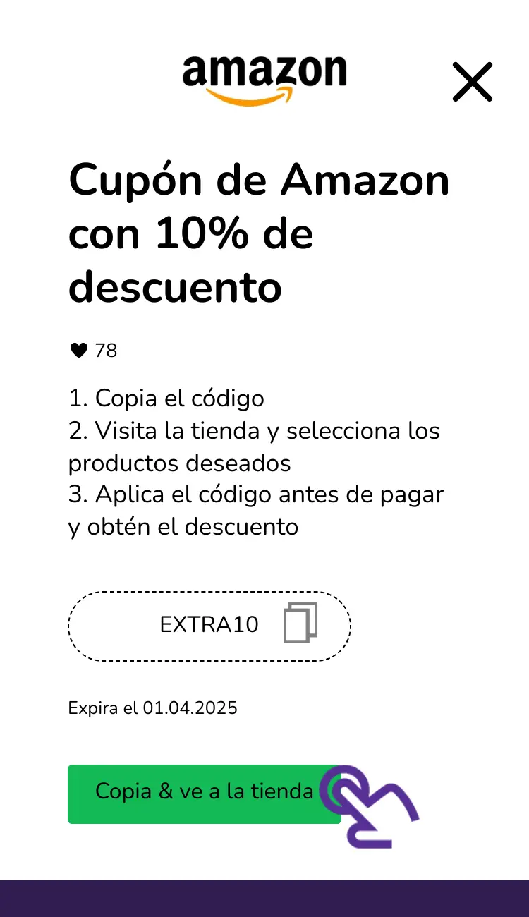 clic en el cupón