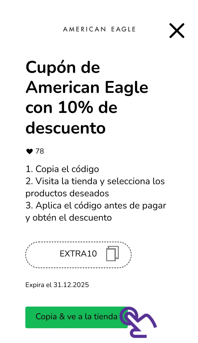 clic en el cupón