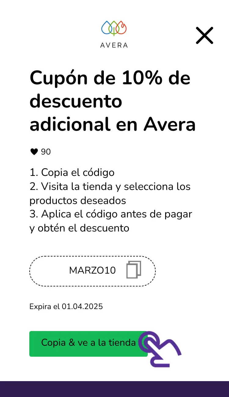 clic en el cupón