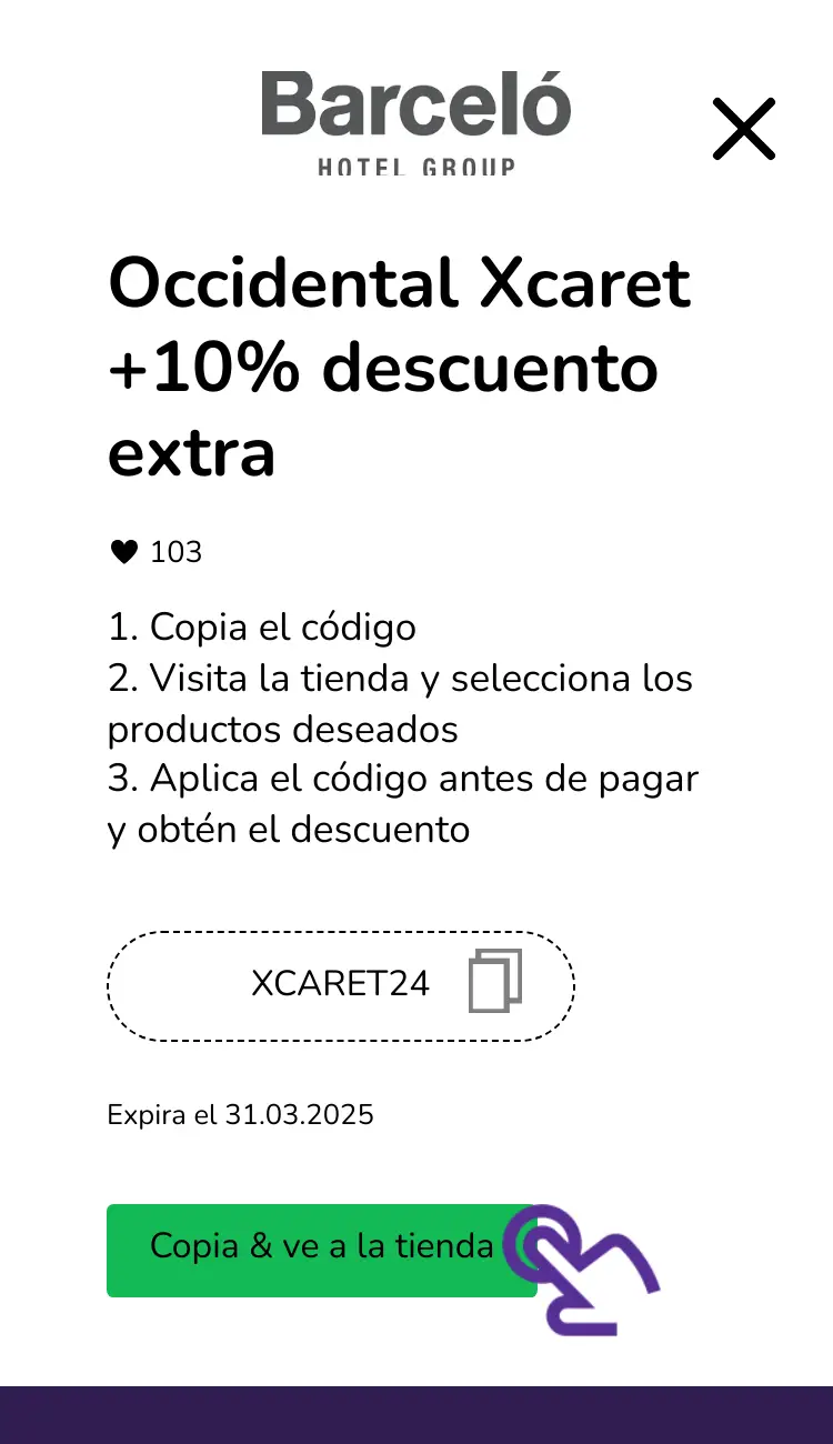 clic en el cupón