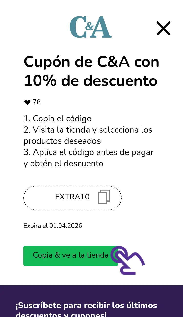 clic en el cupón