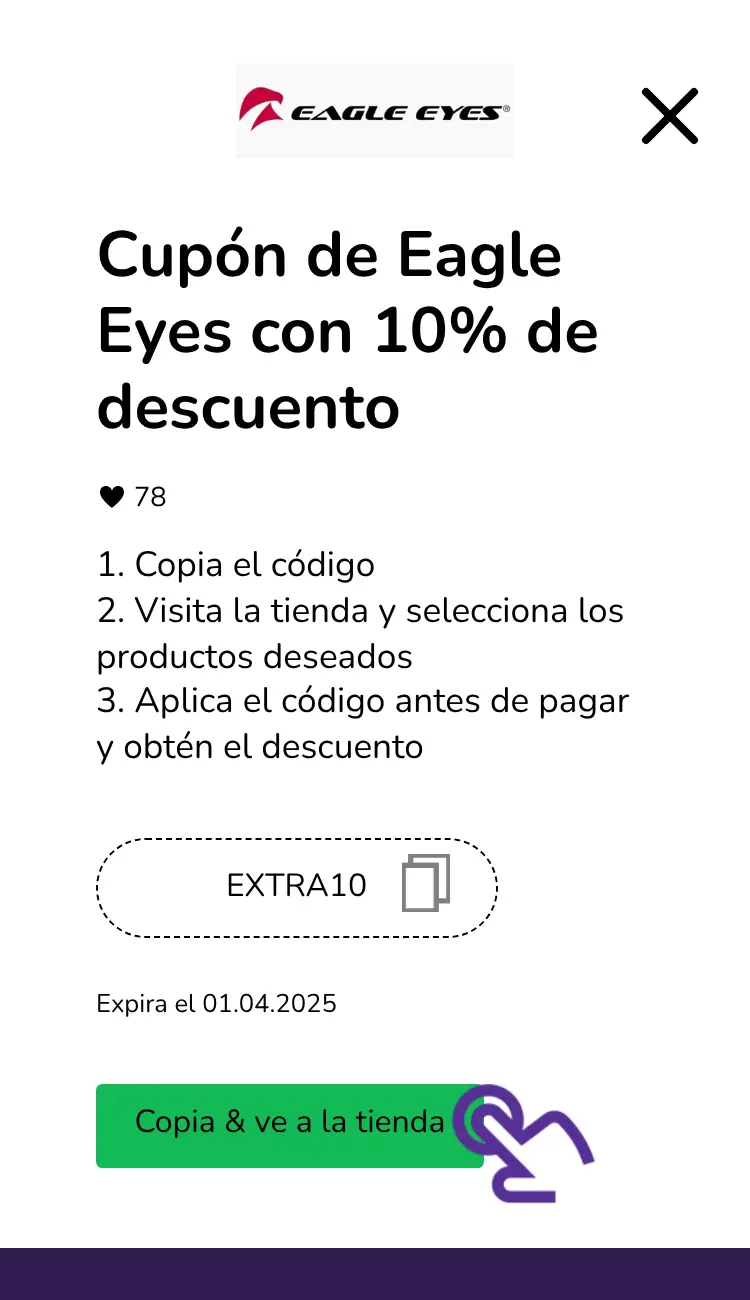 clic en el cupón