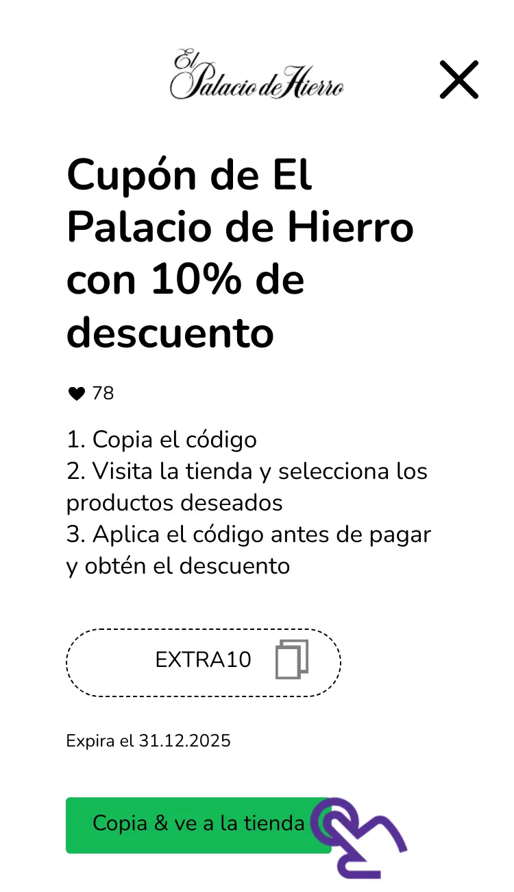 clic en el cupón
