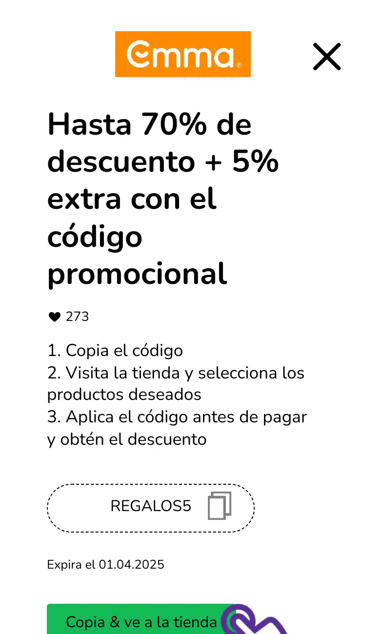 clic en el cupón