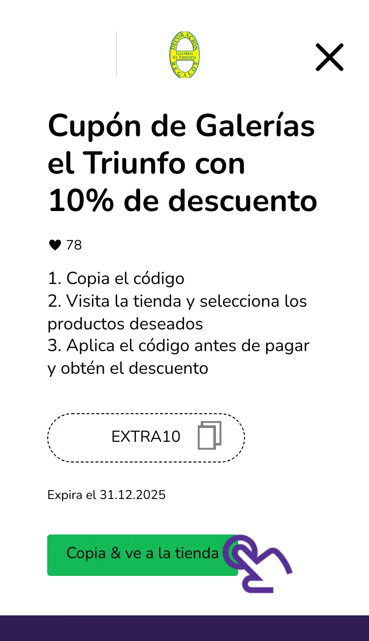 clic en el cupón
