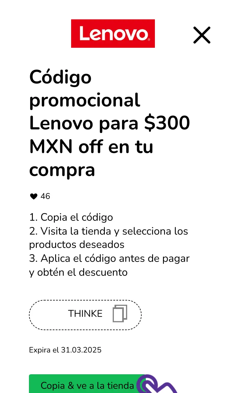 clic en el cupón