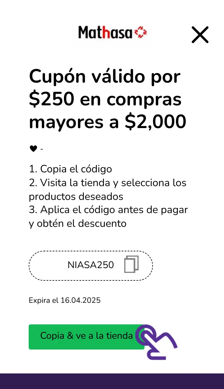 clic en el cupón