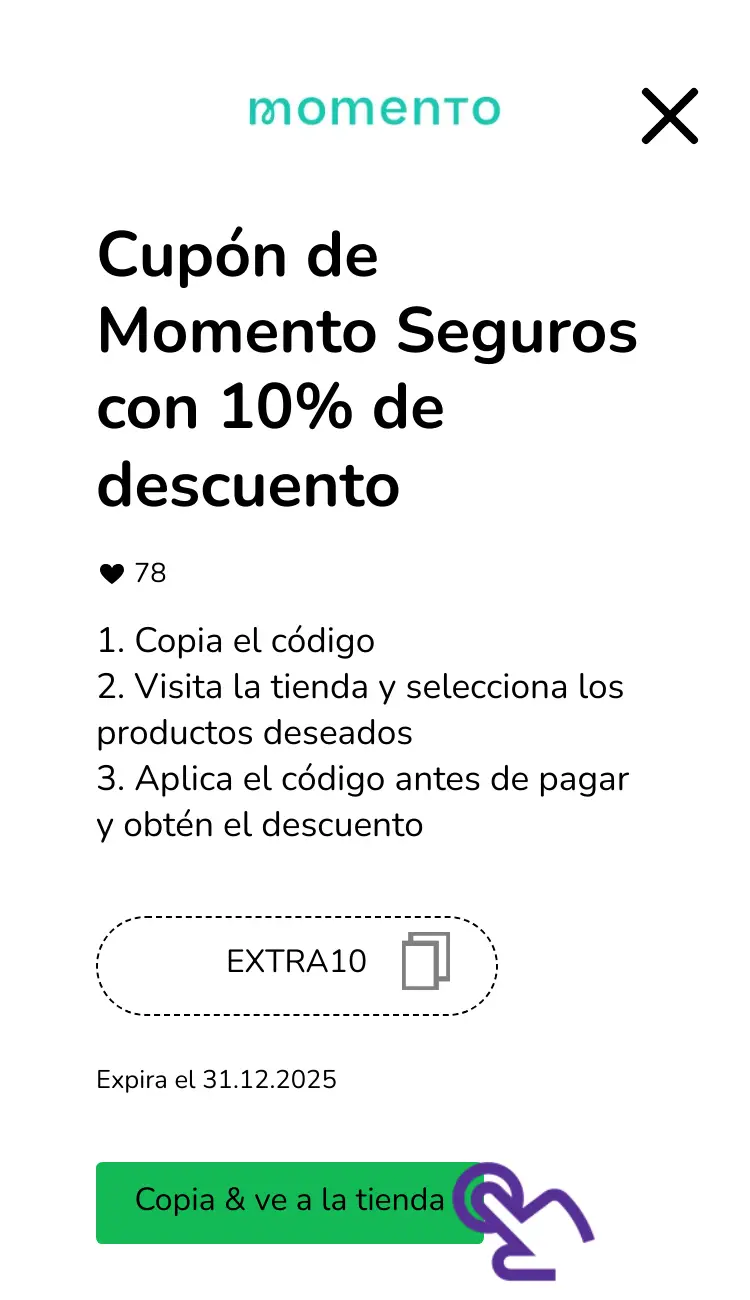 clic en el cupón