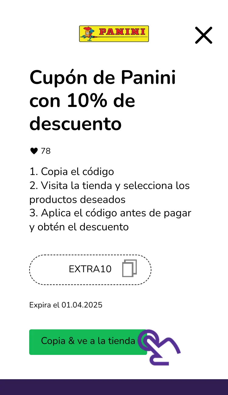 clic en el cupón