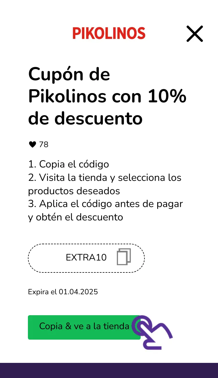 clic en el cupón