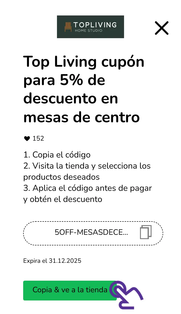 clic en el cupón