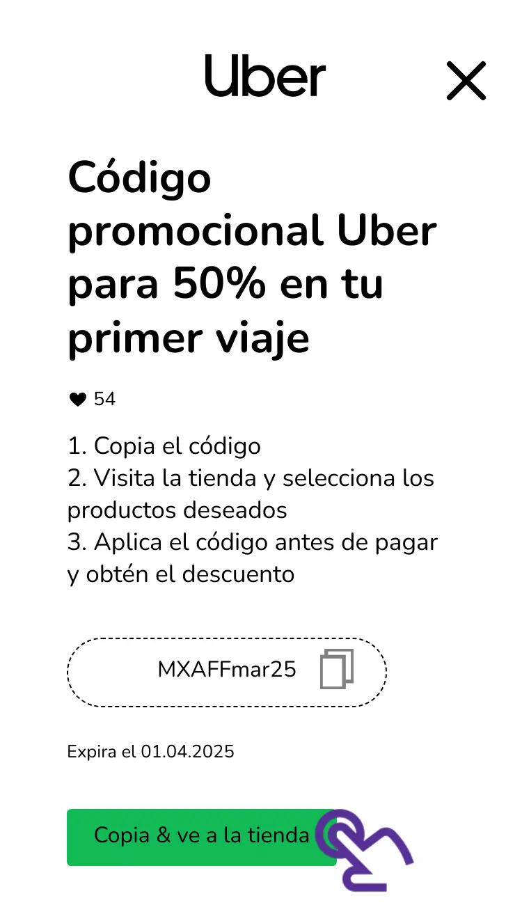 clic en el cupón