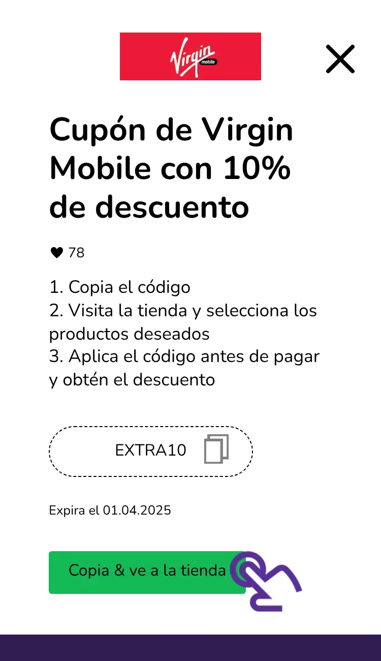 clic en el cupón