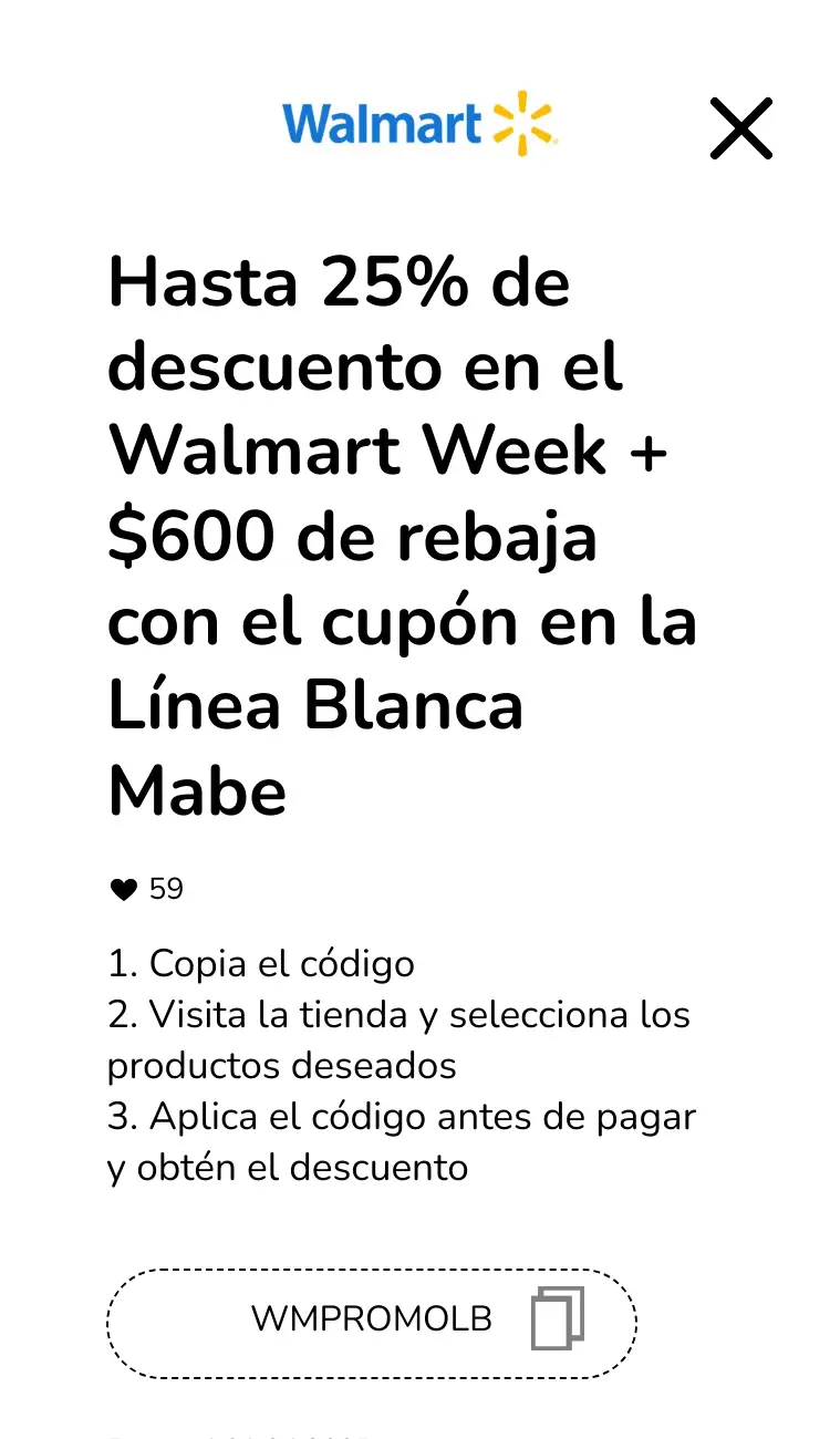 clic en el cupón