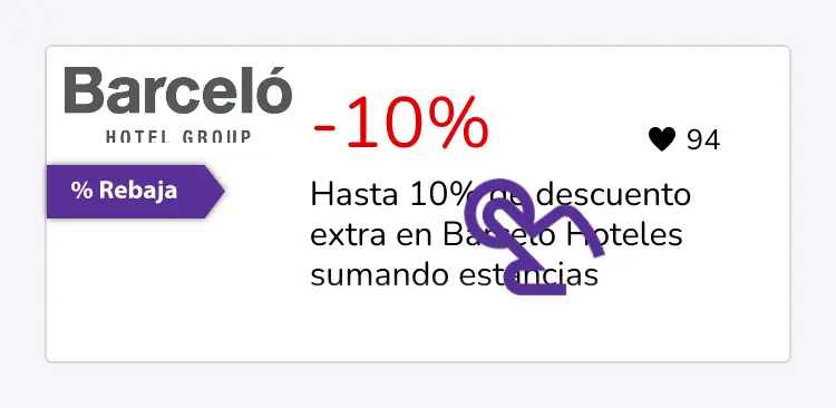clic en el descuento