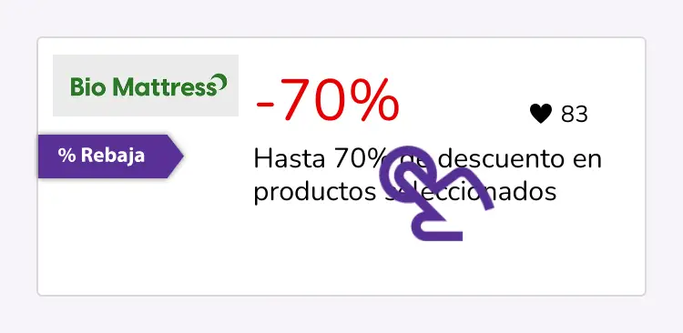 clic en el descuento