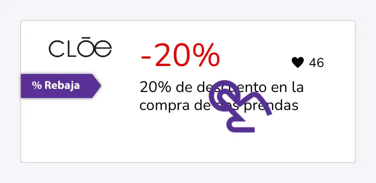 clic en el descuento