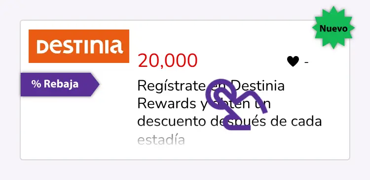 clic en el descuento