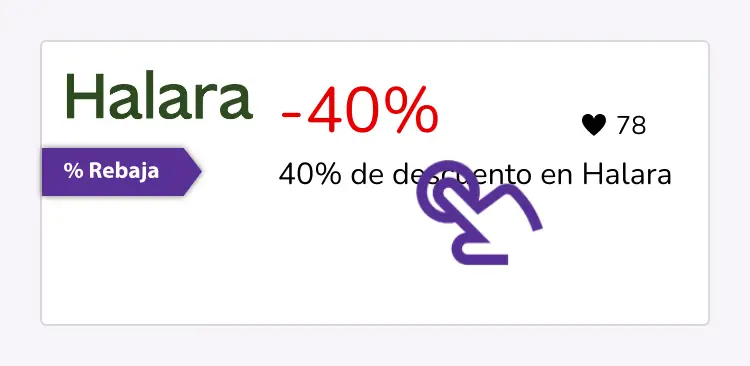 clic en el descuento
