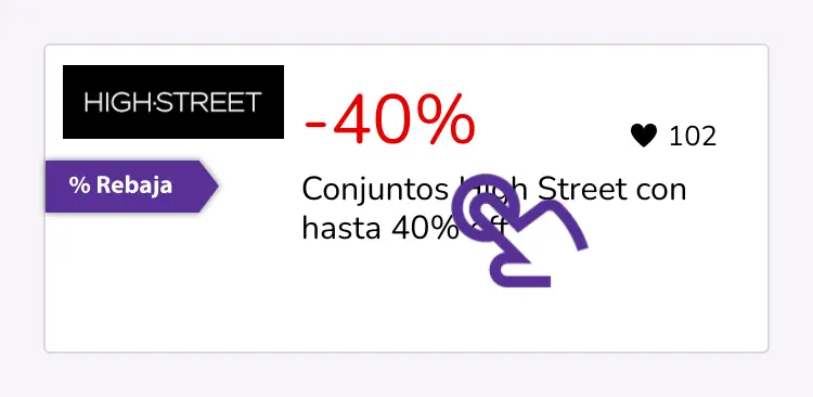 clic en el descuento
