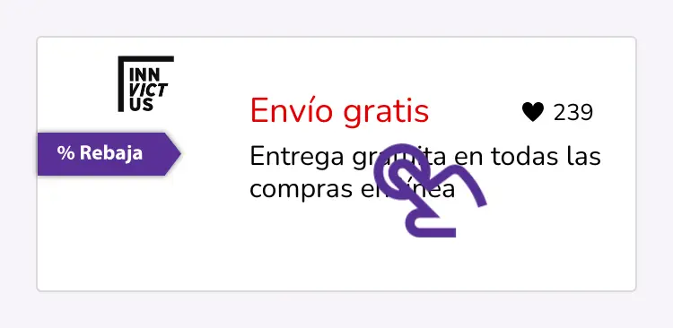 clic en el descuento