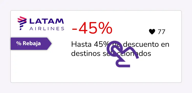 clic en el descuento