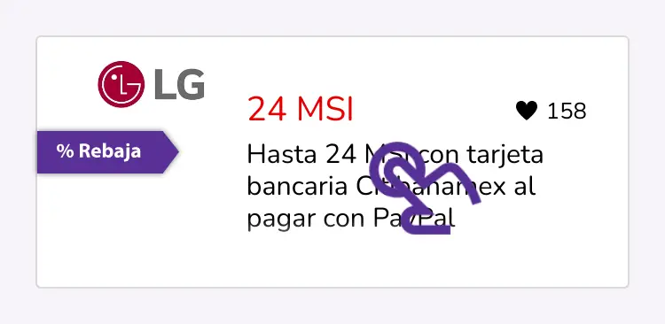 clic en el descuento
