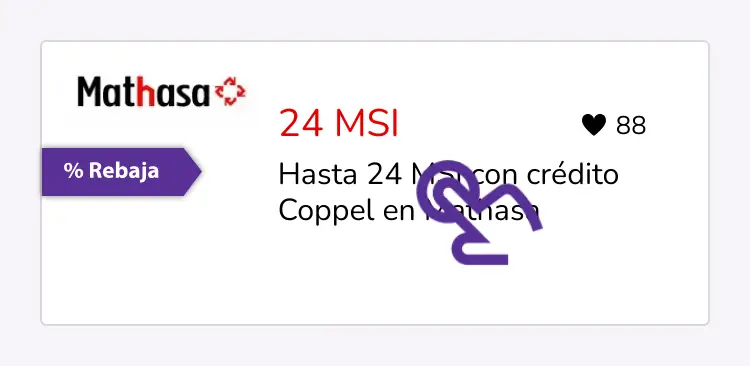 clic en el descuento