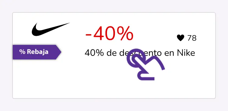 clic en el descuento