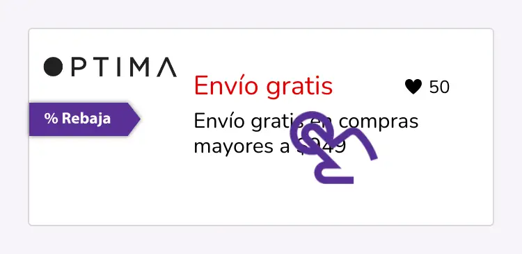 clic en el descuento