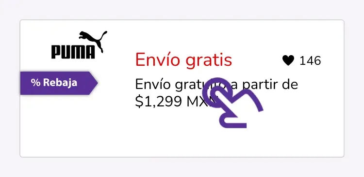 clic en el descuento