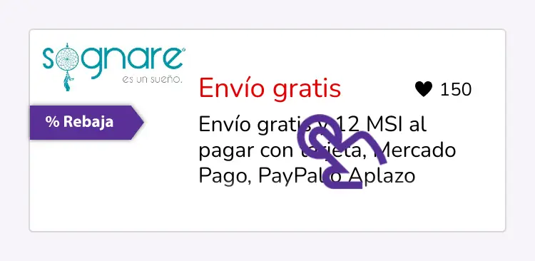 clic en el descuento