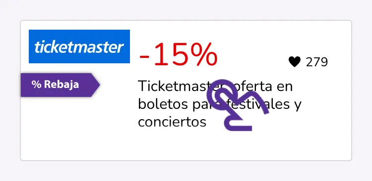 clic en el descuento