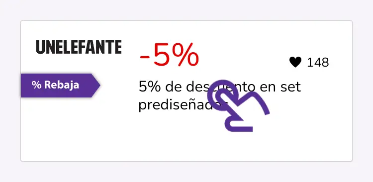 clic en el descuento