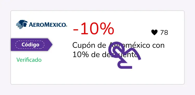 selección de cupón