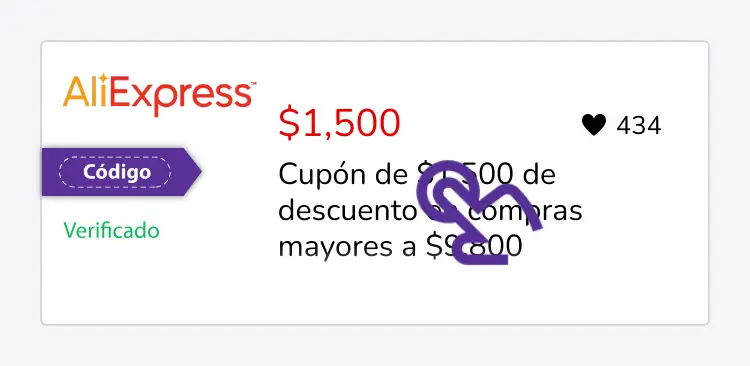selección de cupón