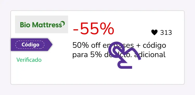 selección de cupón