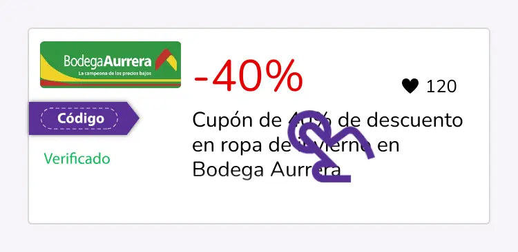 selección de cupón