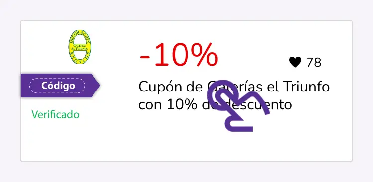 selección de cupón