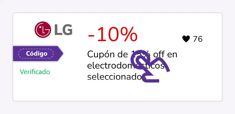 selección de cupón