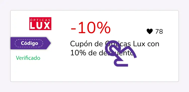 selección de cupón