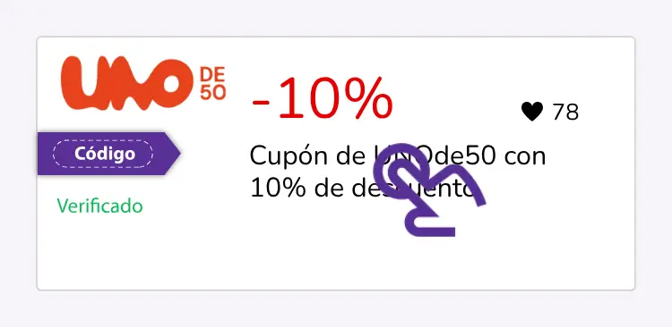 selección de cupón