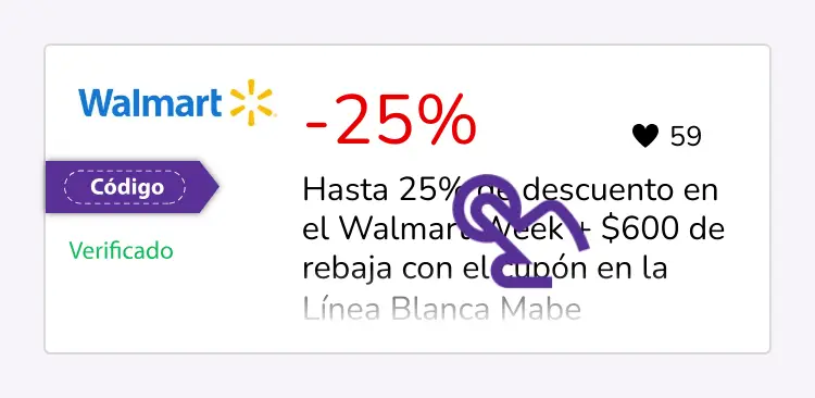 selección de cupón