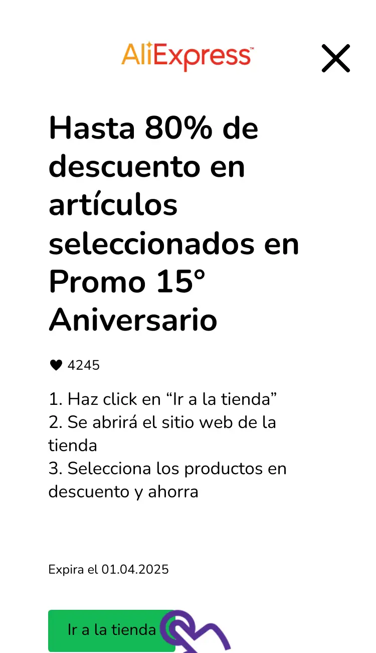 visitar la tienda con descuentos