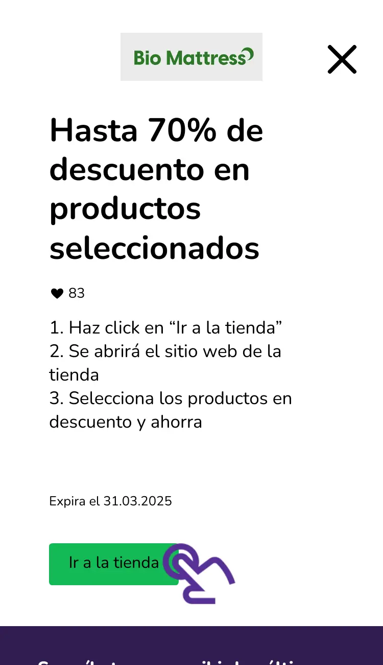visitar la tienda con descuentos