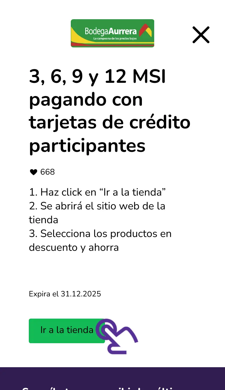 visitar la tienda con descuentos