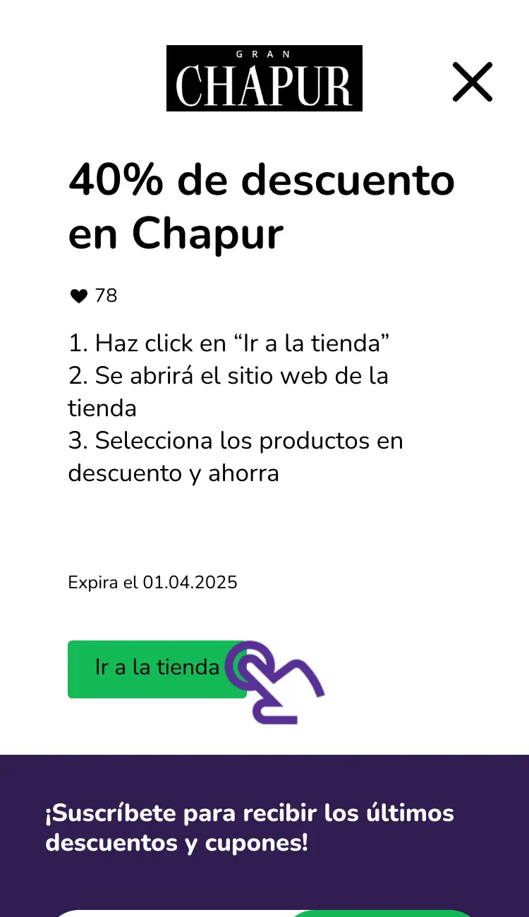 visitar la tienda con descuentos