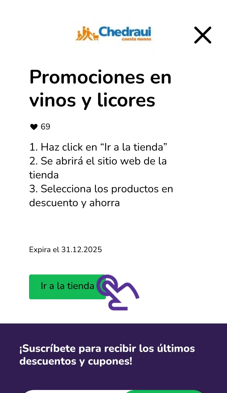 visitar la tienda con descuentos