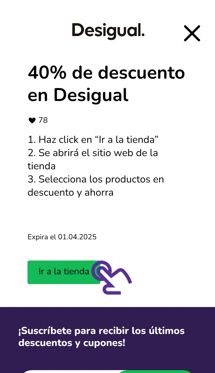 visitar la tienda con descuentos