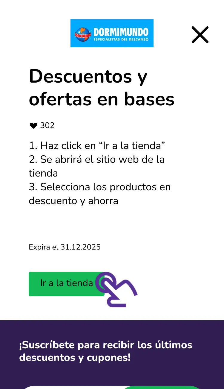 visitar la tienda con descuentos